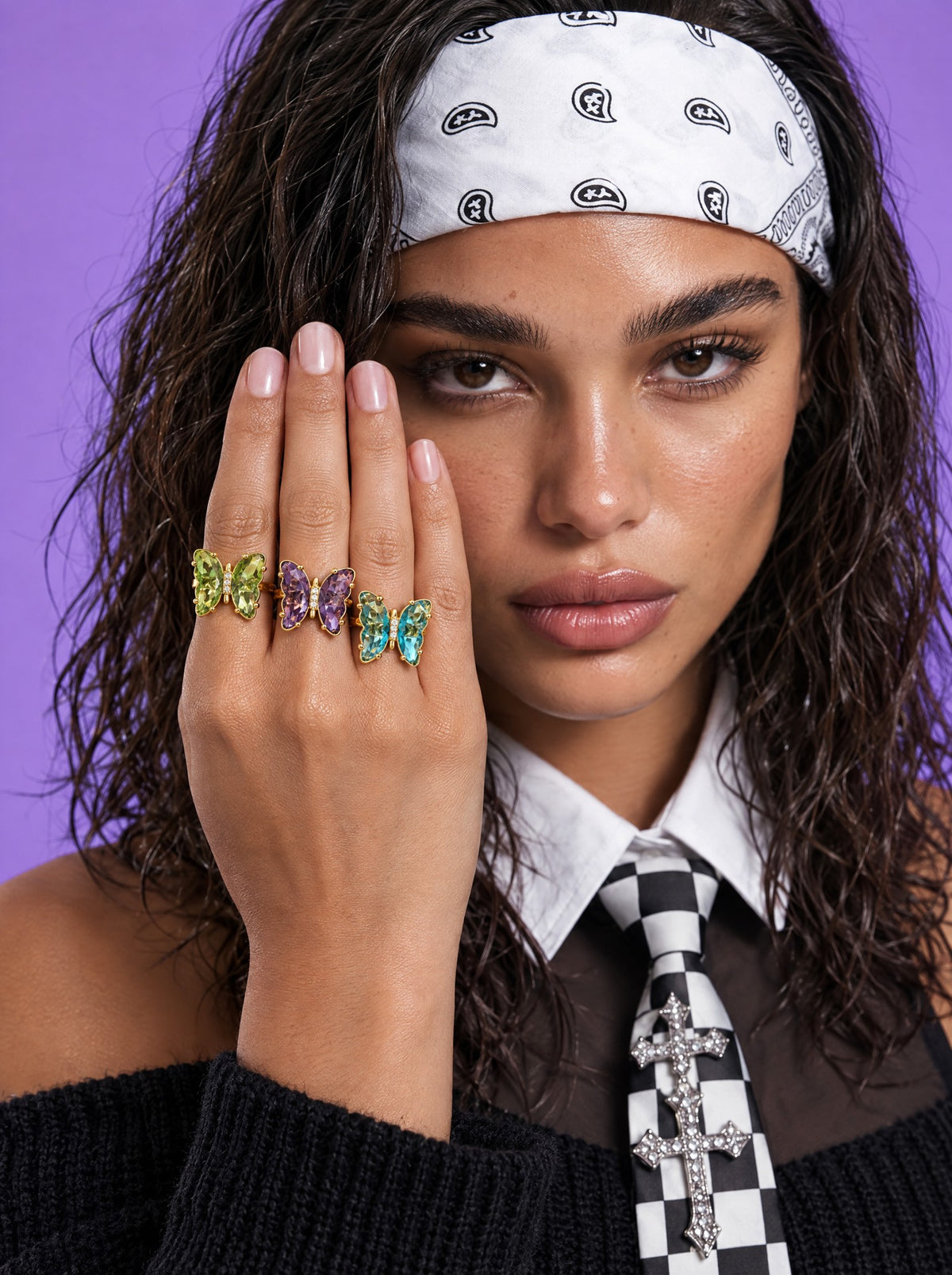 dangun-v-worn — The Nabi Stack Three Rings, worn